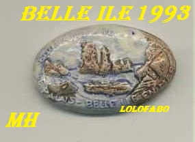 1993 mh belle ile medaillon mh aff93p28