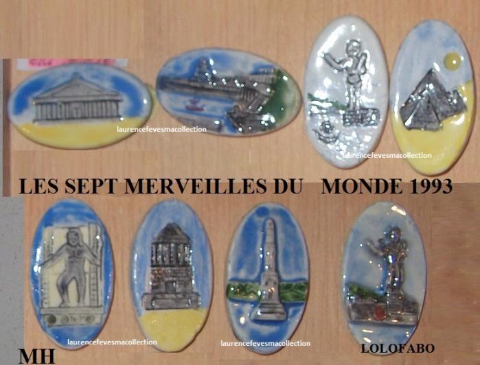 1993 sept merveilles de monde medaillons reliefs aff93p25 copie