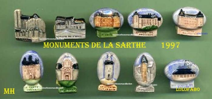 1997 mh hg380 x pp308 monuments de la sarthe mh medaillons aff97p47
